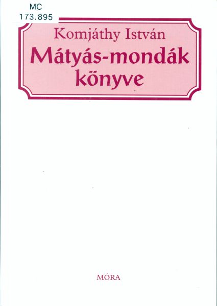Mátyás-mondák könyve